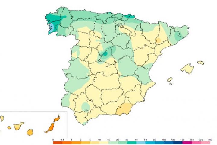 Mapa de previsión de Meteored