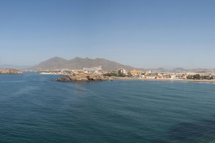 Vista aérea de Mazarrón (Murcia), donde ha caído el primer premio de la Lotería Nacional de hoy jueves 27 de marzo.