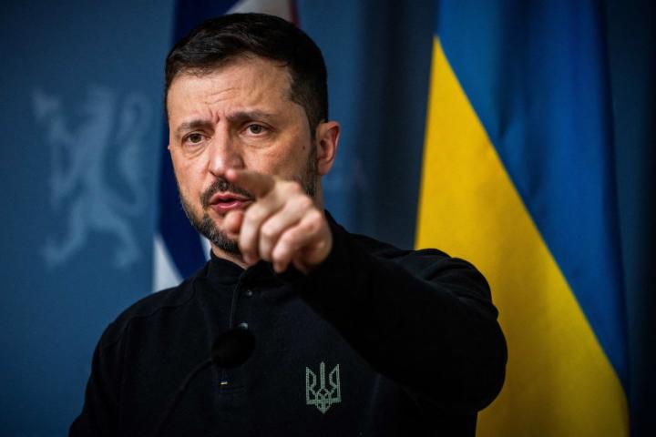 Volodimir Zelensky, en una reciente comparecencia ante los medios