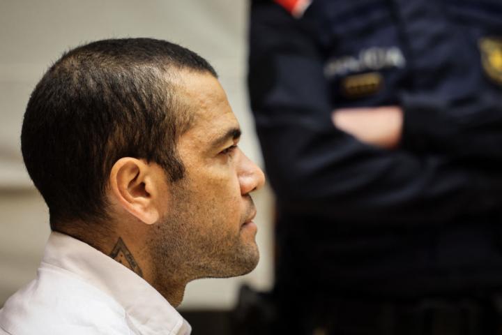 Dani Alves, durante el juicio