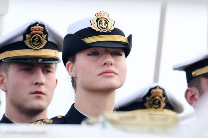 Leonor el pasado 11 de enero cuando el buque Juan Sebastián Elcano partió de Cádiz para comenzar una travesía de seis meses.