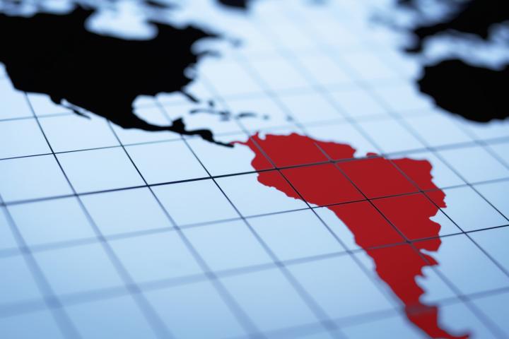 Mapa de Latinoamérica.