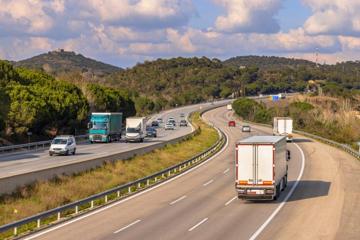Camioneros por España, en una imagen de archivo