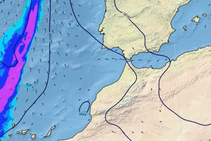 Borrasca Olivier en su paso por Canarias