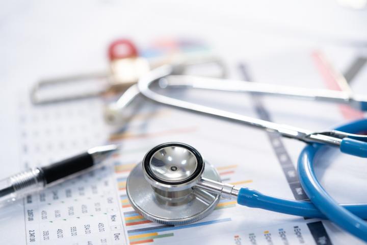Imagen de archivo de un estetoscopio.