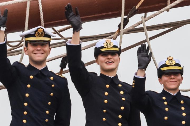 Leonor, en Valparaíso, Chile.