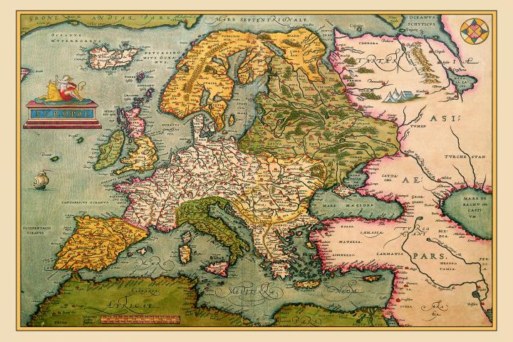 Un mapa antiguo, en una imagen de archivo