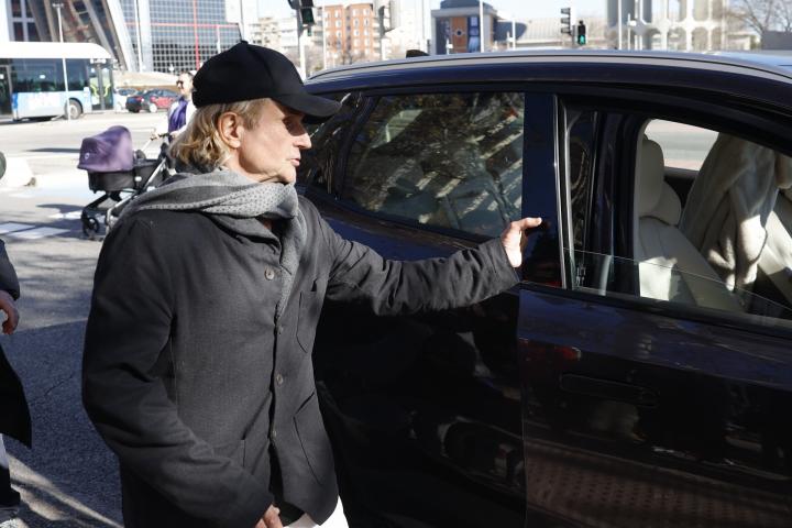 Nacho Cano, llegando al juicio el 13 de enero de 2025 en Madrid.