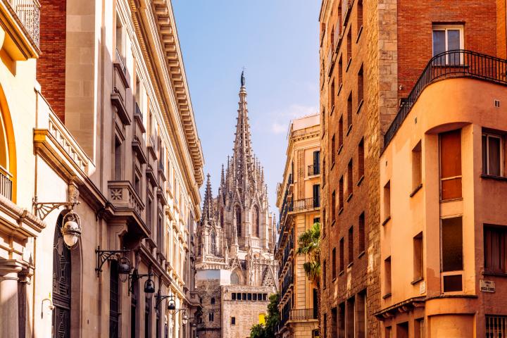 Foto de archivo de la catedral de Barcelona.