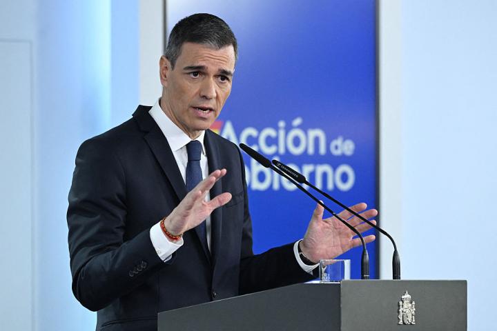 Pedro Sánchez, en La Moncloa