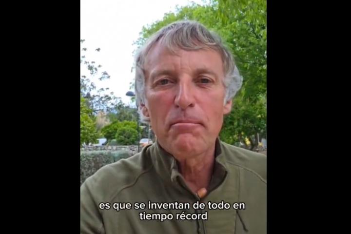 El vídeo que ha publicado Jesús Calleja en redes sociales.