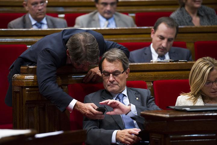 El expresident Artur Mas, en una imagen de archivo en el Parlament de Catalunya.