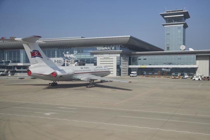 Imagen de archivo de un avión de la aerolínea Air Korio, en el aeropuerto norcoreano Pyongyang Sunan International Airport.