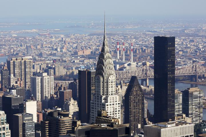 Vista aérea de Manhattan y Long Island desde el Empire State (EEUU)