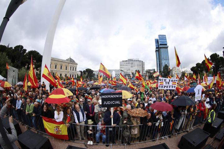 Manifestación contra el Gobierno en Colón.