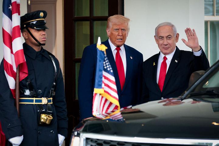 Benjamin Netanyahu, recibido por Donald Trump en su reciente visita a la Casa Blanca