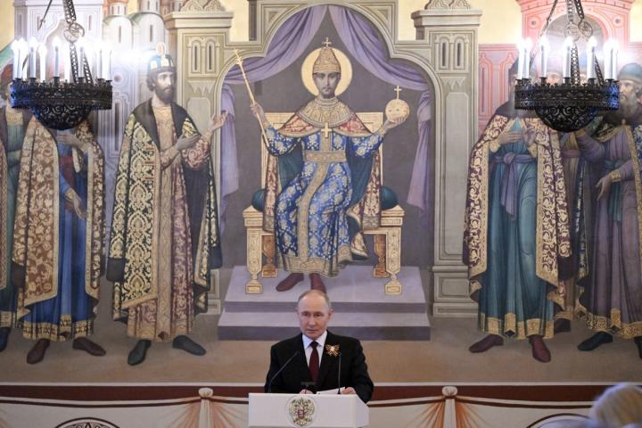 El presidente ruso, Vladimir Putin, en las celebraciones del Día de la Victoria en Moscú.