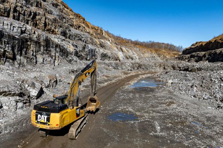 Excavación en una mina, en una imagen de recurso