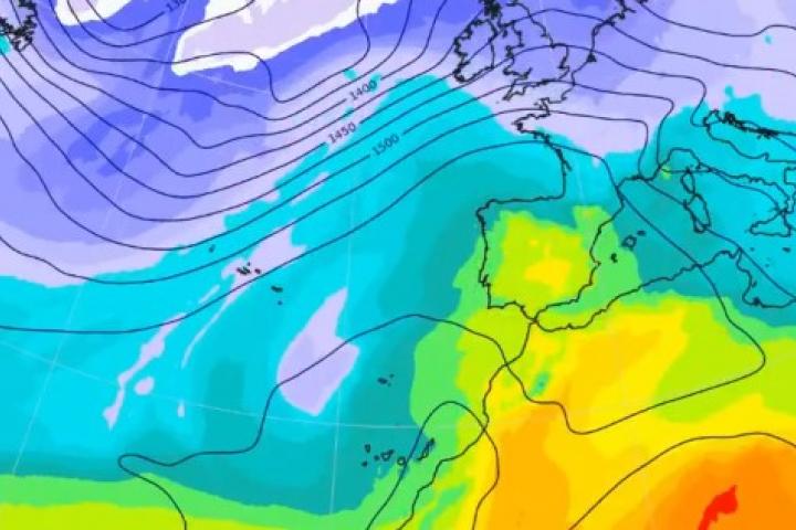 Mapa recogido por AEMET