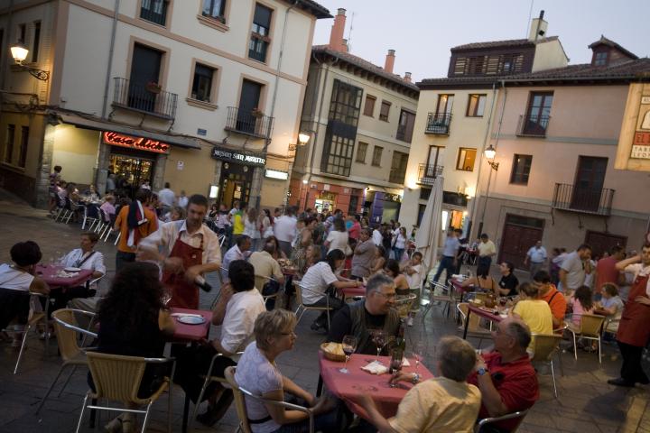 La terraza de un bar en España.