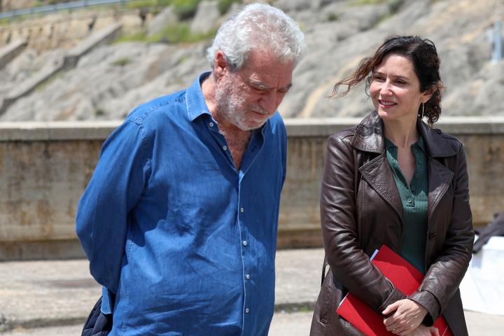 El asesor de la presidenta madrileña, Miguel Ángel Rodríguez, con Isabel Díaz Ayuso; en una imagen de archivo.