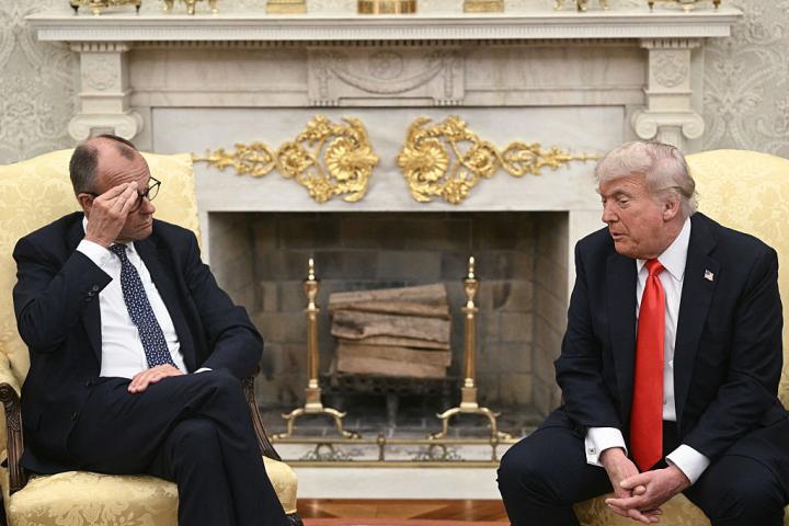 Friedrich Merz y Donald Trump, en la Casa Blanca