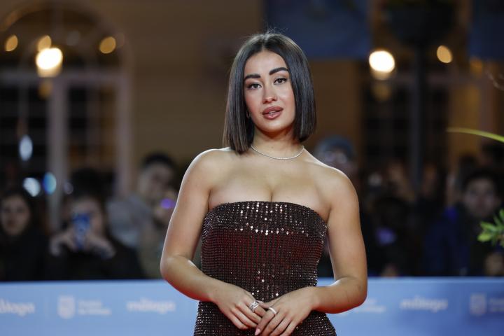 La influencer Marina Rivers en el Festival de Málaga 2025.