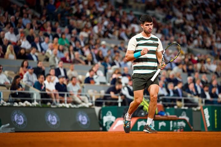 Carlos Alcaraz, en plenas semifinales de Roland Garros