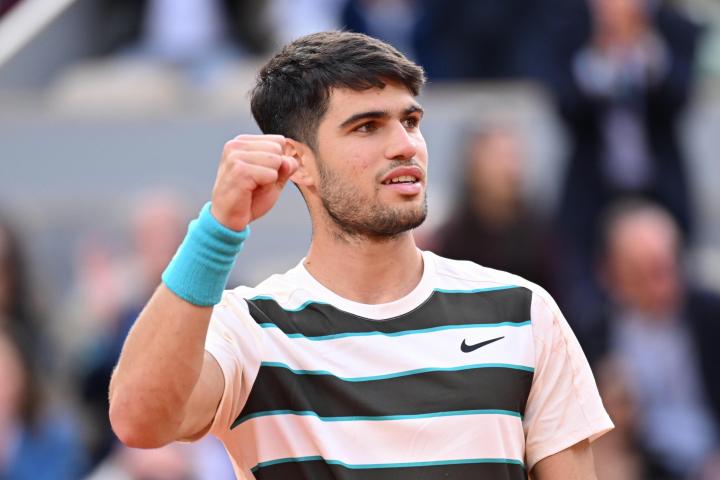Carlos Alcaraz en la final de Roland Garros.
