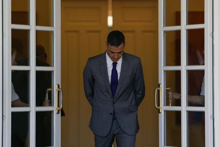 El presidente del Gobierno español, Pedro Sánchez, en una imagen de archivo en el Palacio de la Moncloa.