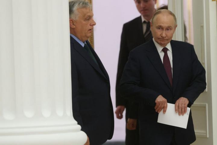 Víktor Orbán, en su visita a Moscú en 2024