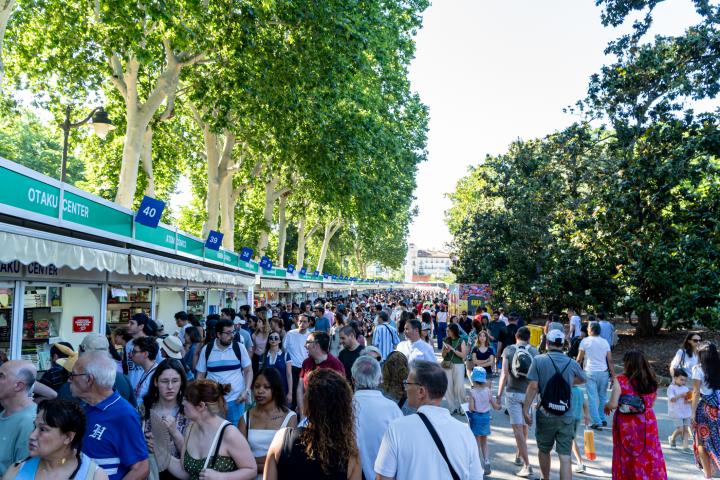 Una imagen de la Feria del Libro de Madrid.