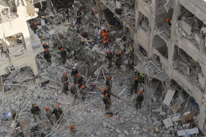 Ataque de Irán en Bat Yam, Israel.