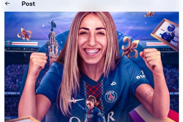 El tuit del PSG anunciando el fichaje de Olga Carmona