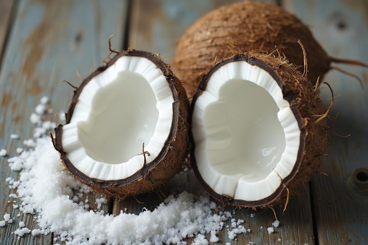 Un coco abierto, en una imagen de archivo