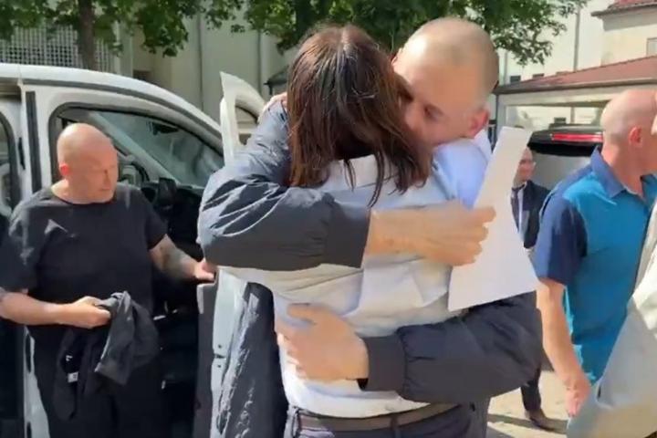 El líder opositor bielorruso Sergei Tijanovski, liberado.