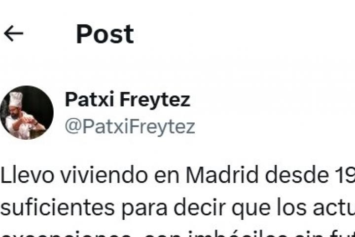 El tuit de Patxi Freytez