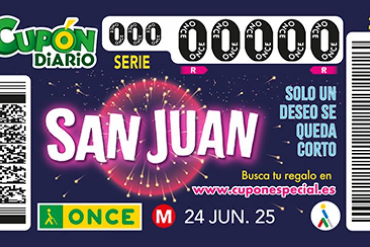 Cupón de San Juan de la ONCE 2025.