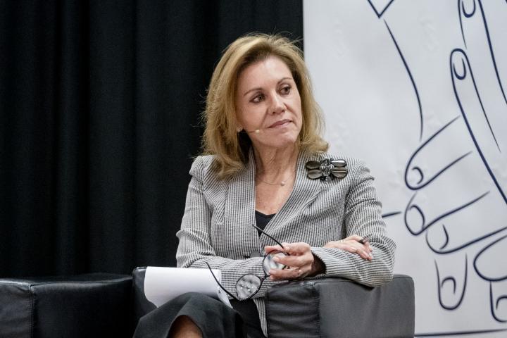 La exministra de Defensa y ex secretaria general popular María Dolores de Cospedal, en una imagen de archivo.