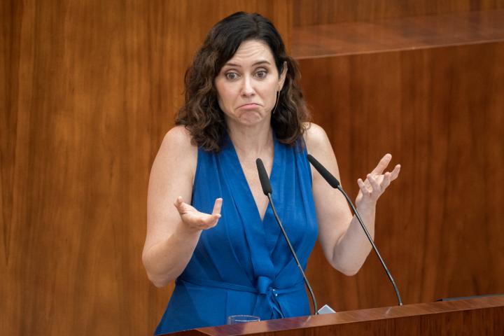 La presidenta de la Comunidad de Madrid, Isabel Díaz Ayuso.