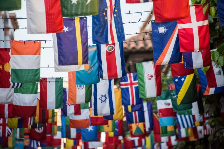 Banderas de multitud de países.