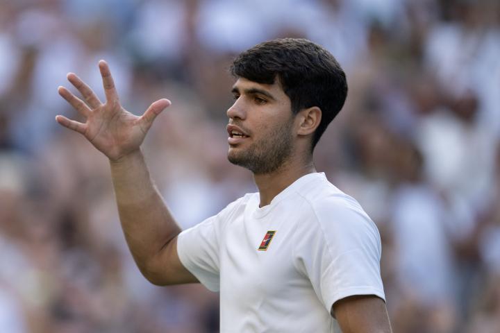 Carlos Alcaraz en Wimbledon.