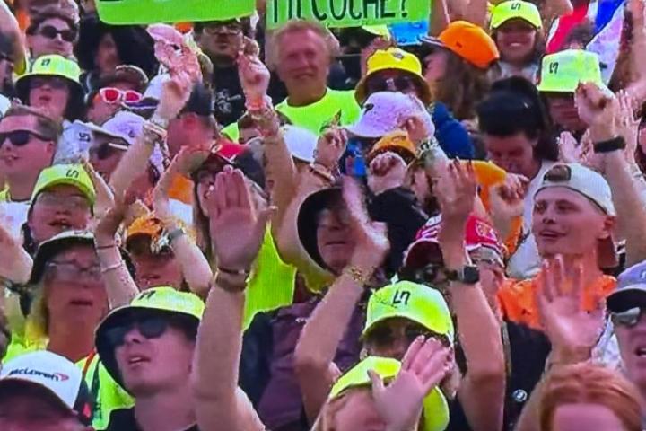 Lo que se ha visto en la grada de la clasificación de la F1.