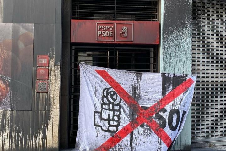 Sede del PSPV-PSOE en Valencia.