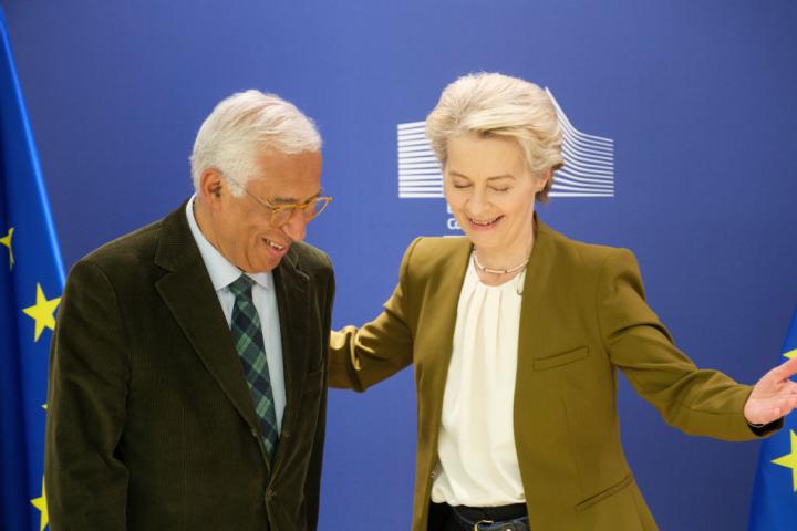 Antonio Costa y Ursula von der Leyen, presidentes del Consejo y la Comisión