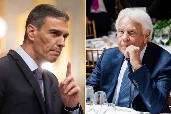 Fotomontaje de Pedro Sánchez y Felipe González.