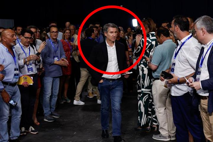 El líder del PP, Alberto Núñez Feijóo, durante el pasado Congreso Nacional de los populares en Madrid.