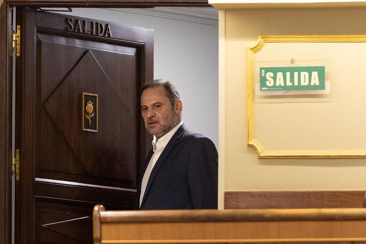 José Luis Ábalos, a su llegada al Congreso para el pleno de este 22 de julio