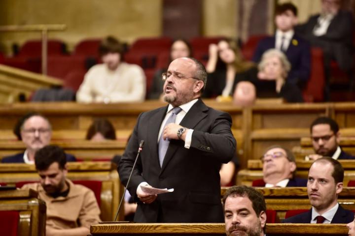 Alejandro Fernández, en el Parlamento de Cataluña