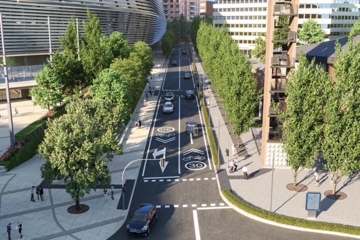 Recreación de la transformación del entorno del Bernabéu.